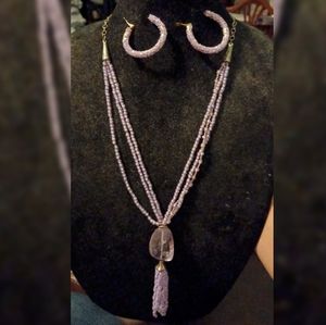 Purple jewelry set